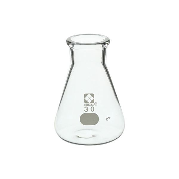 三角フラスコ 目安目盛付 30mL 6入 