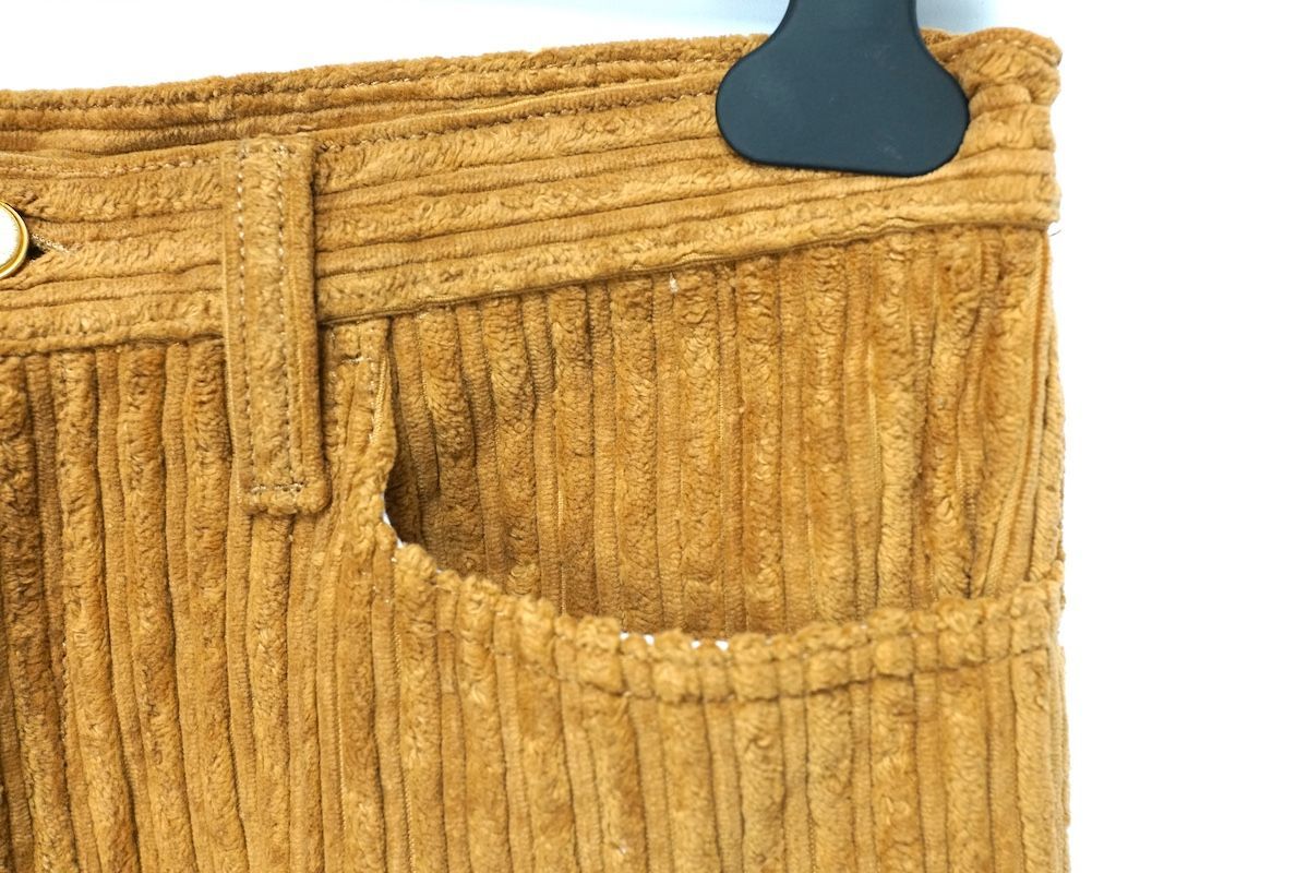 GUCCI グッチ コーデュロイ ワイドパンツ キャメル 32サイズ 626489  
