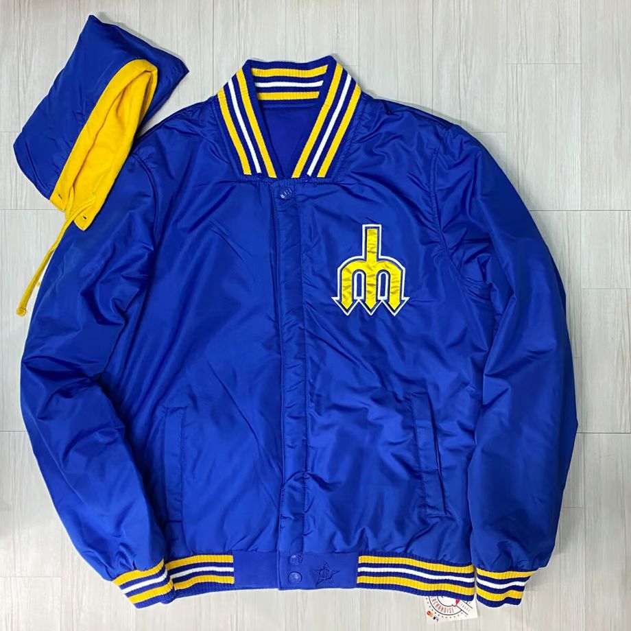 シアトル・マリナーズのスタジャン USA限定 JHデザイン MLB シアトル マリナーズ Mariners