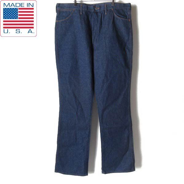 新品 80s USA製 Wrangler 945DEN/82611NV ブーツカット ジーンズ 42×36 