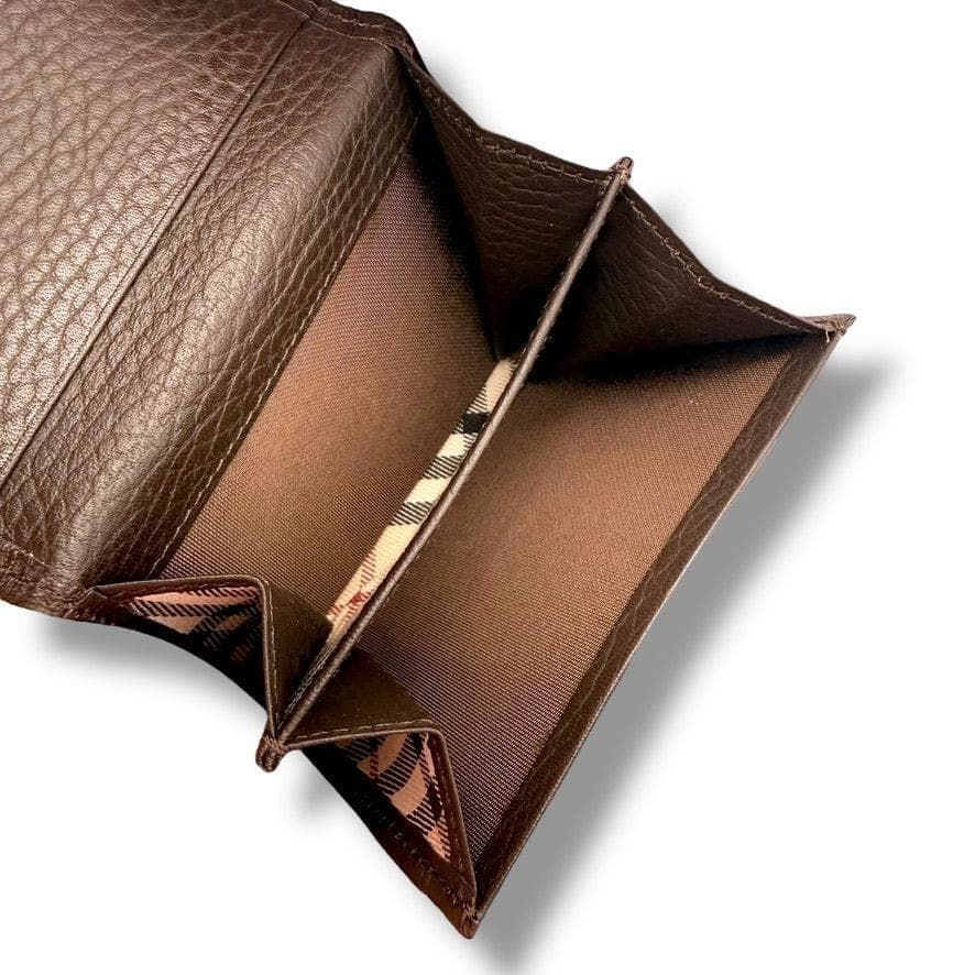 未使用に近い】バーバリー 名刺カードケース ノバチェック ブラウン