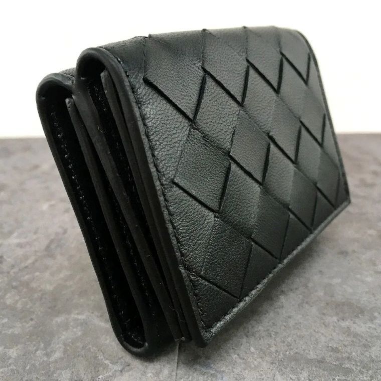 送料込み！ 極美品 BOTTEGAVENETA 三つ折り財布 マキシイントレ