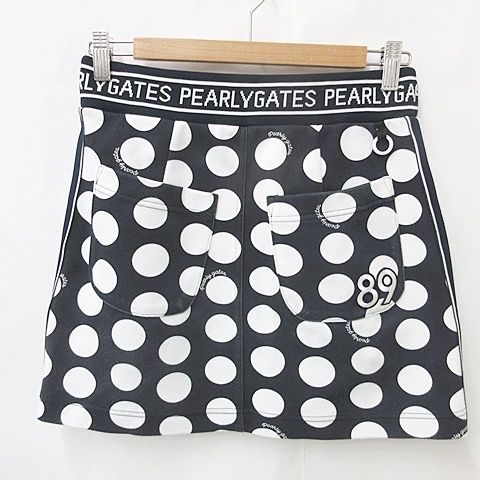 パーリーゲイツ PEARLY GATES スカート ゴルフ ロゴ ライン ドット柄