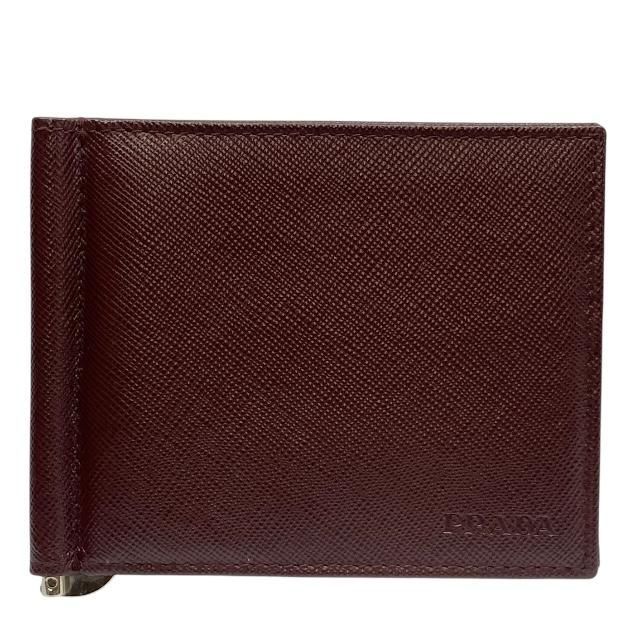 PRADA プラダマネークリップ付き二つ折り財布