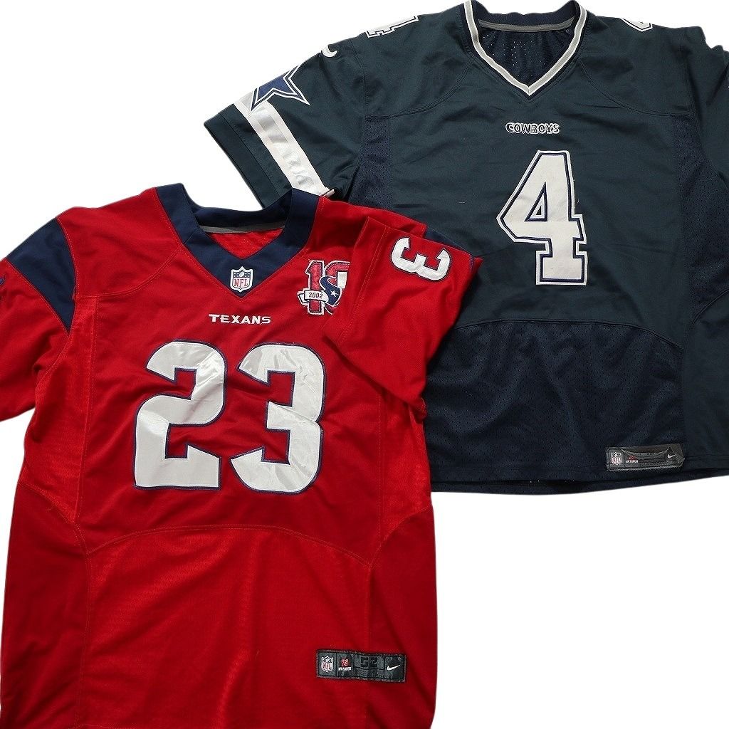 古着卸 まとめ売り プロチーム NFL ゲームシャツ ユニフォーム 8枚