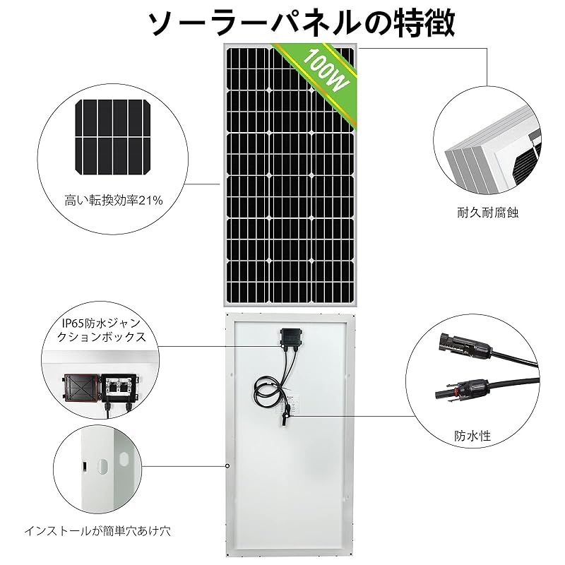 ソーラーパネル 100W