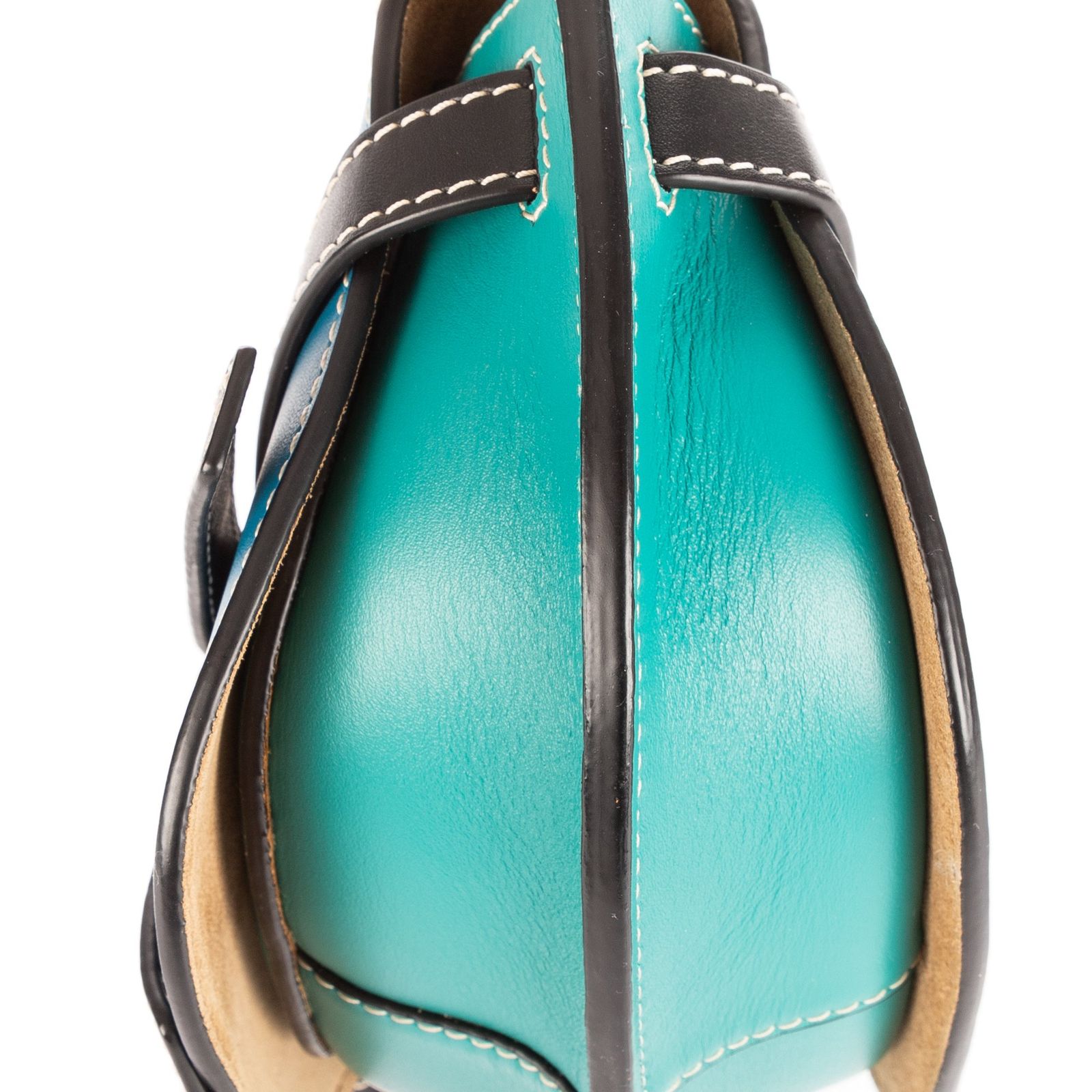 LOEWE ロエベミニフェイクロスボディ青カーフスキンレザーN