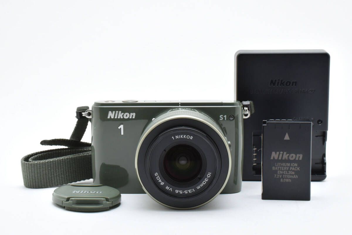 ニコン Nikon 1 S1 グリーン | 1 NIKKOR 10-30mm F3.5-5.6 VR ミラーレス一眼 L88 6409