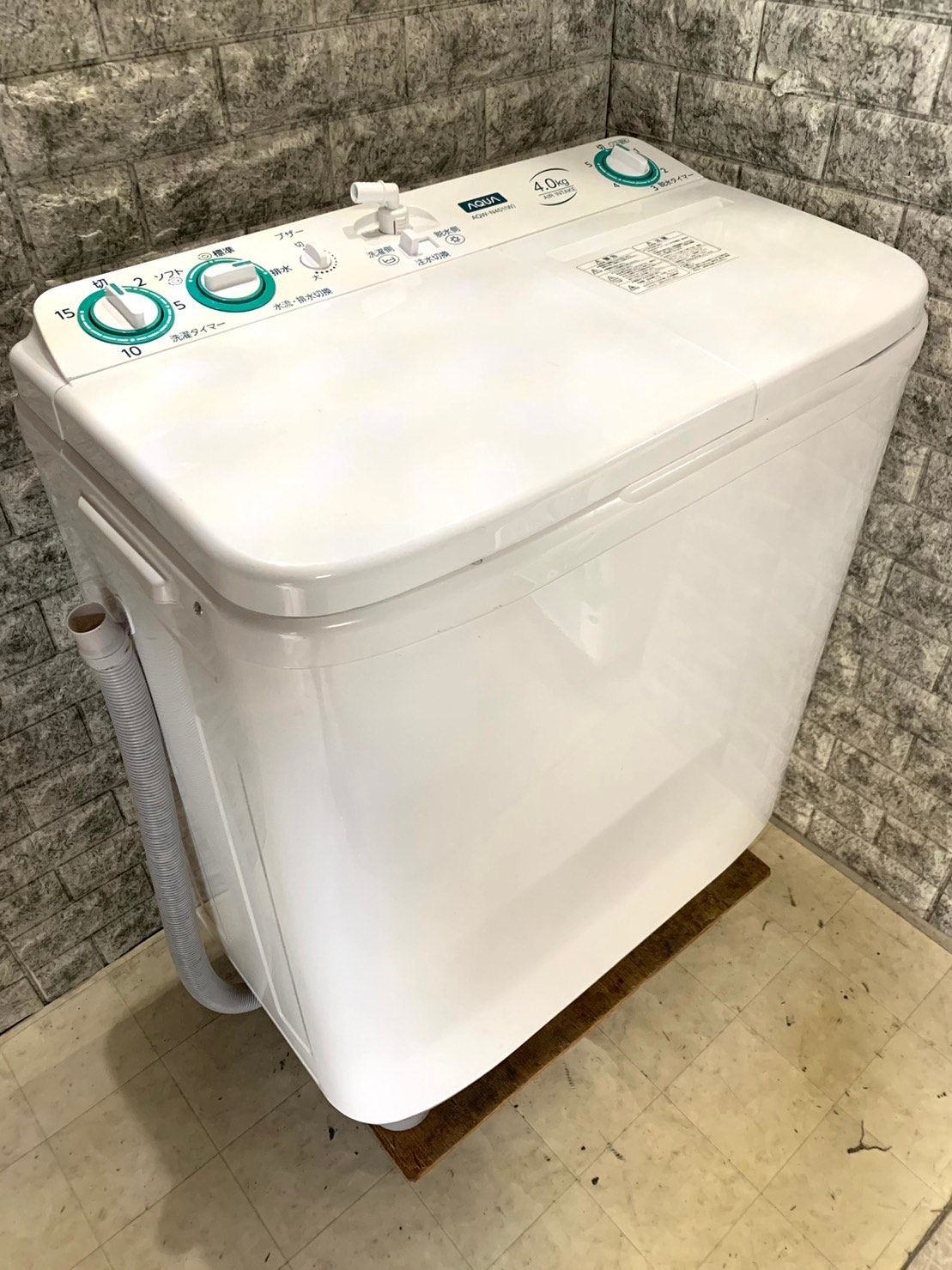 ジM-121)SALE‼️¥19,800(税込み) AQUA 2槽式電気洗濯機 5kg