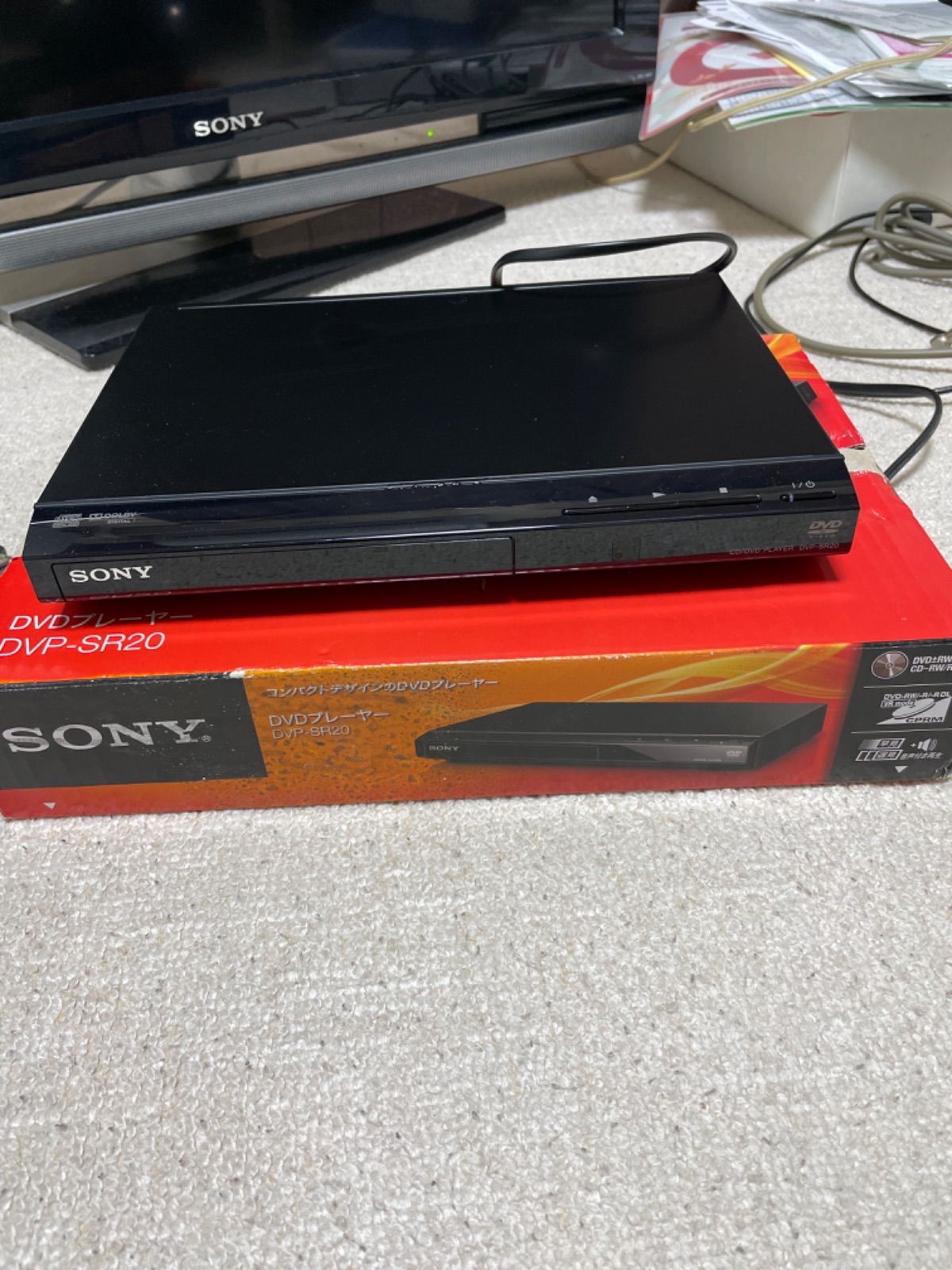 ⭕️ジャンク品 SONY DVDプレーヤー CD／DVD PLAYER⭕️ 宅配 - プレーヤー