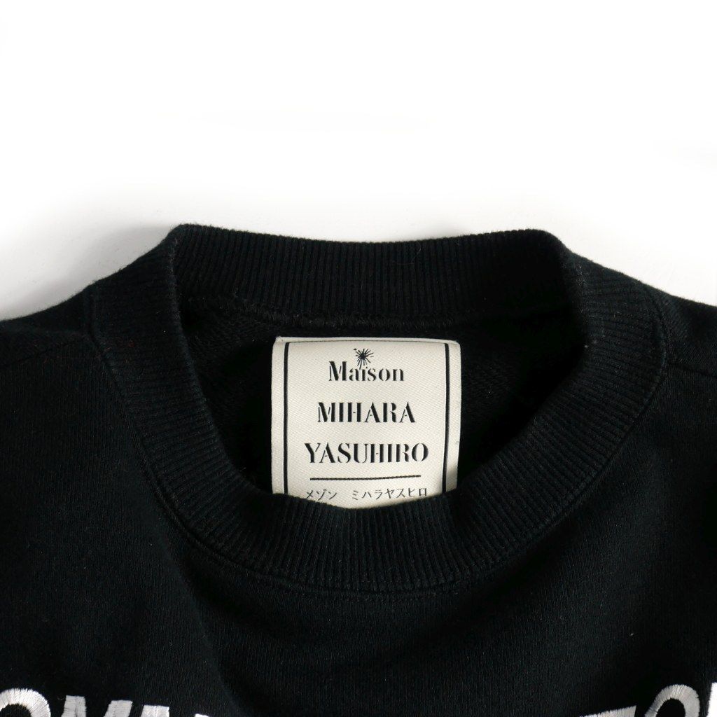 ミハラヤスヒロ MIHARA YASUHIRO クロップドスウェット リベットタック  