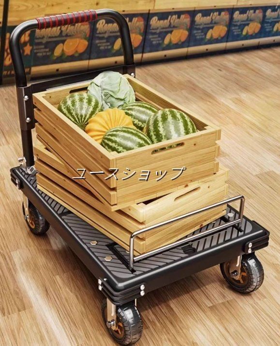 小推車引く荷車折り畳み軽い手引き車運搬台車家庭用速達取小推神器