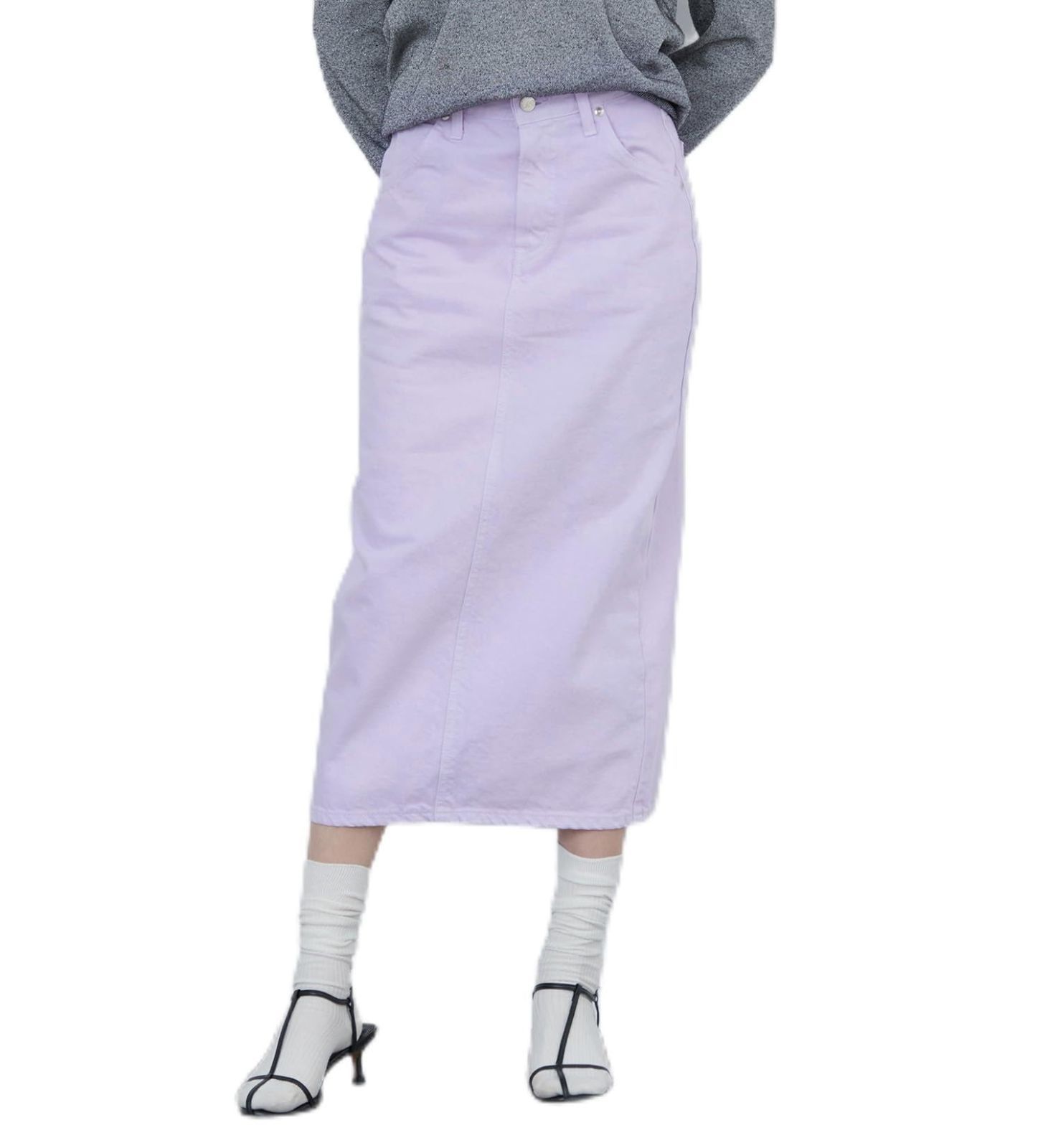 M_ライトパープル リー スカート STANDARD WARDROBE デニムスカート 春夏 レディース LL2625-208 ライトパープル M