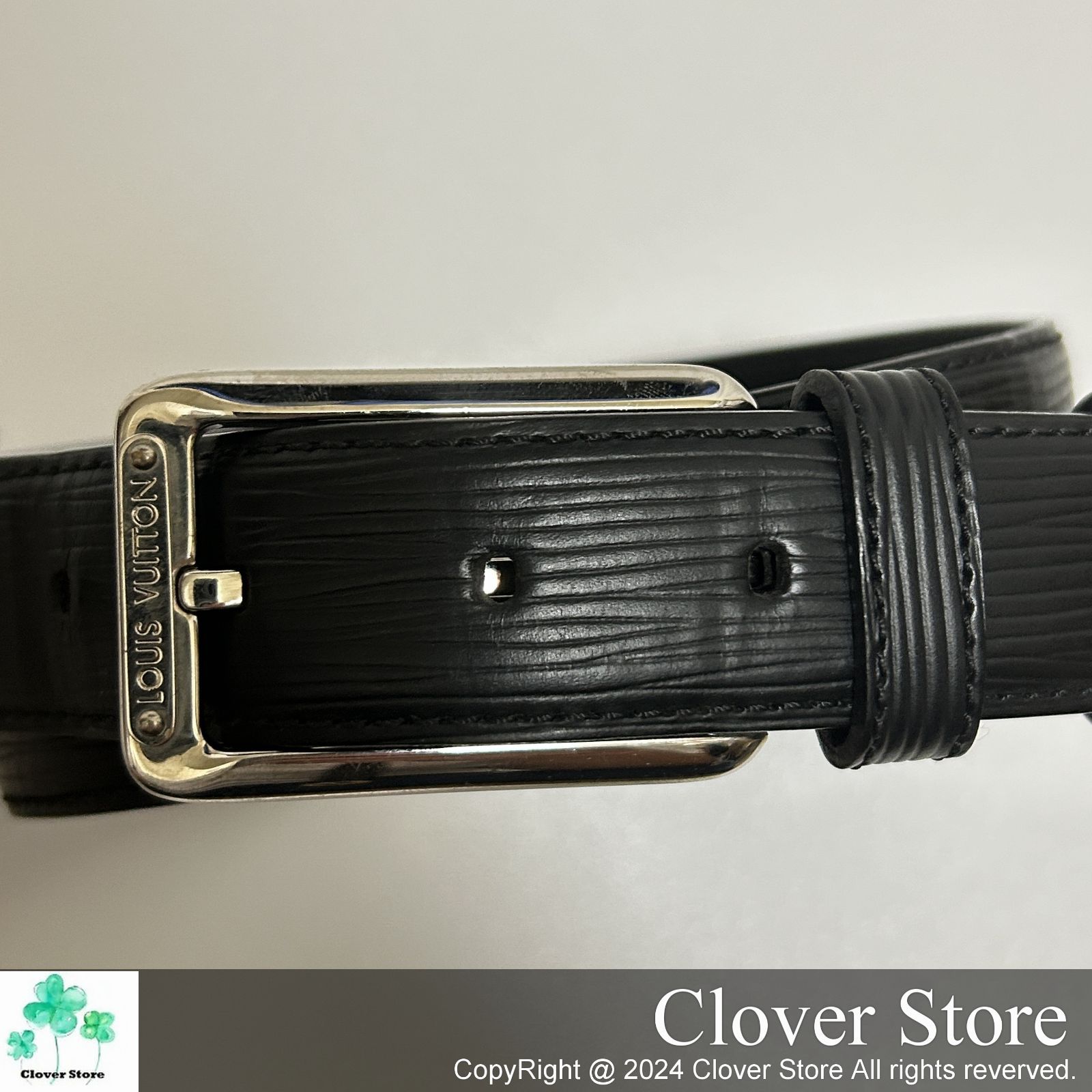 ルイ ヴィトン エピ黒レザーベルト LOUIS VUITTON ルイ ヴィトン エピ ベルト M68332 ブラック