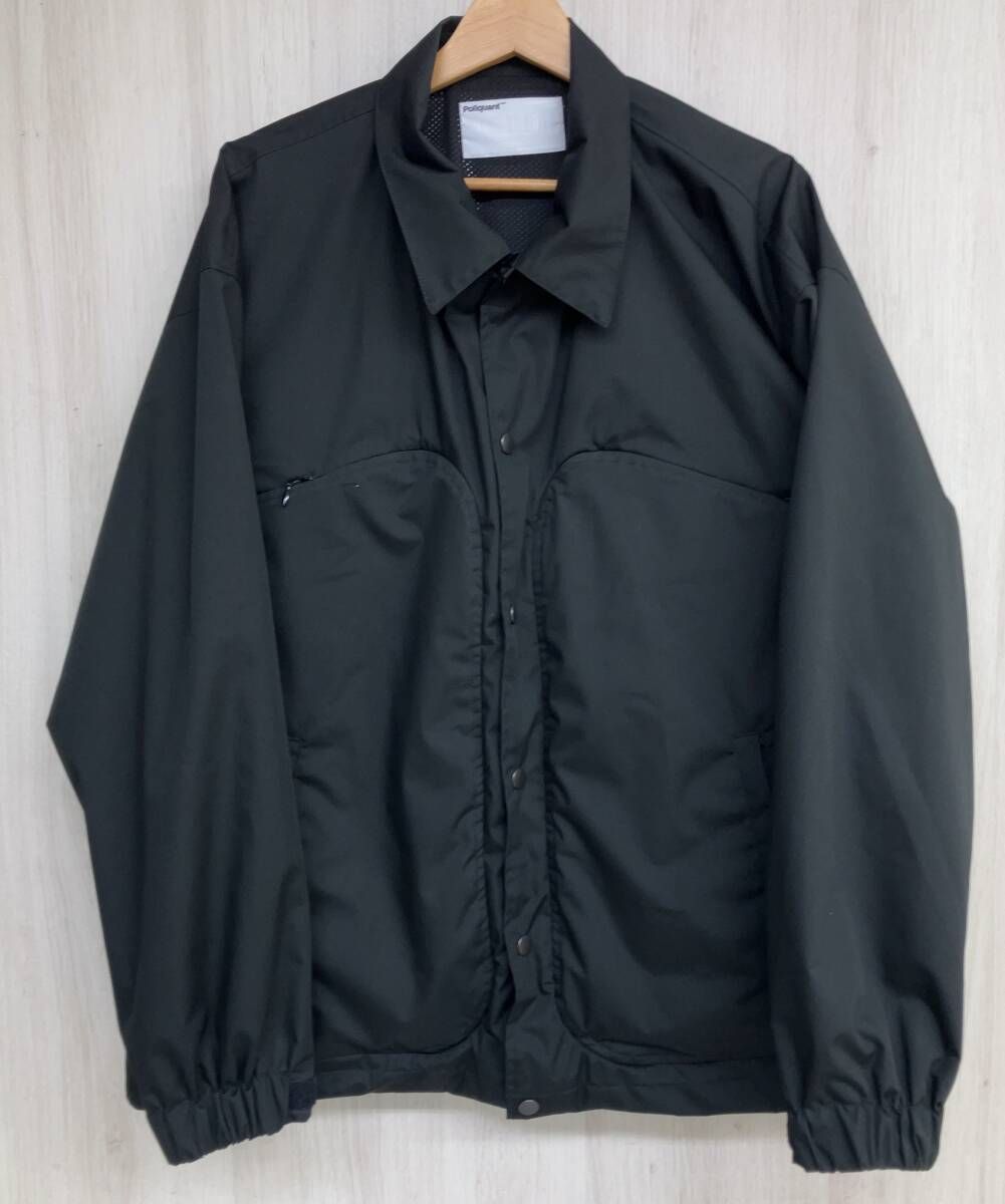 POLIQUANT ポリクアントDuality Collared Jacket ジャケット [2401010] ブラック 黒 日本製 メンズ [表記サイズ:3]