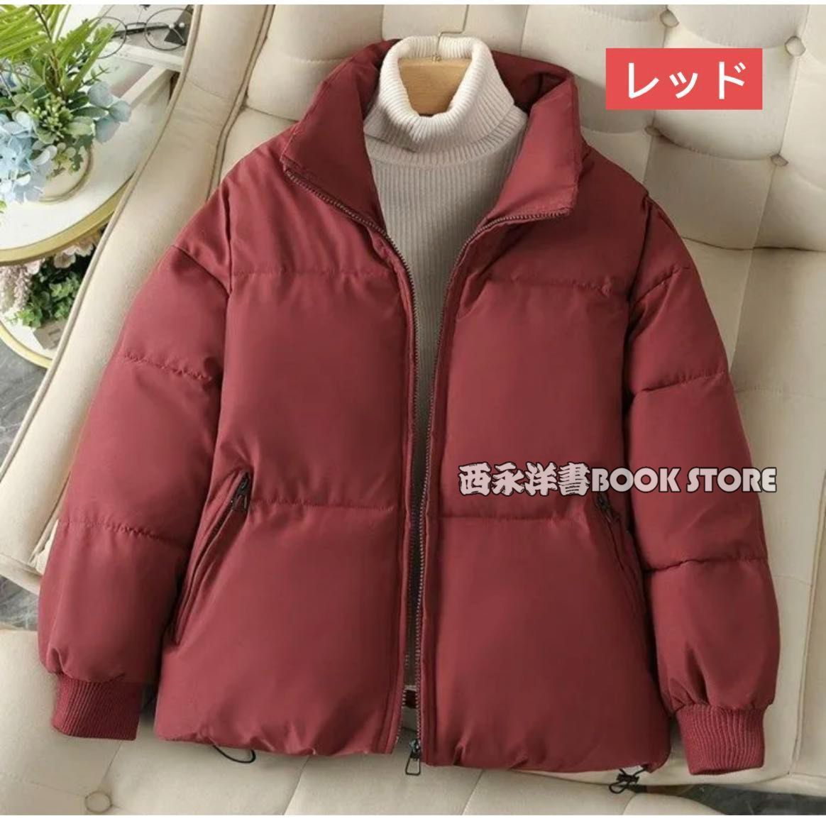 GAGALU] 整い 学生向けの中央の長さの濃厚なジャケット、ゆるい暖かい風 