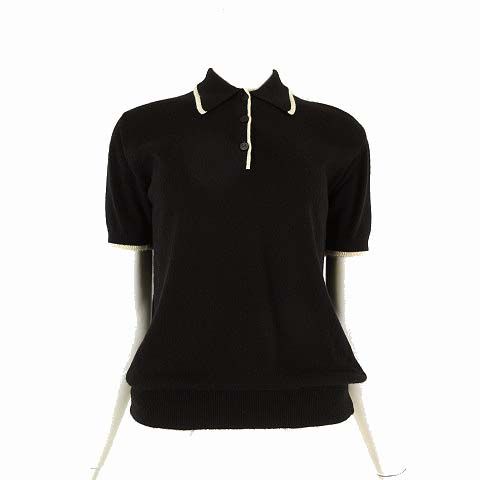 シャネル CHANEL 97A ニット ポロシャツ ブラウス セーター 半袖