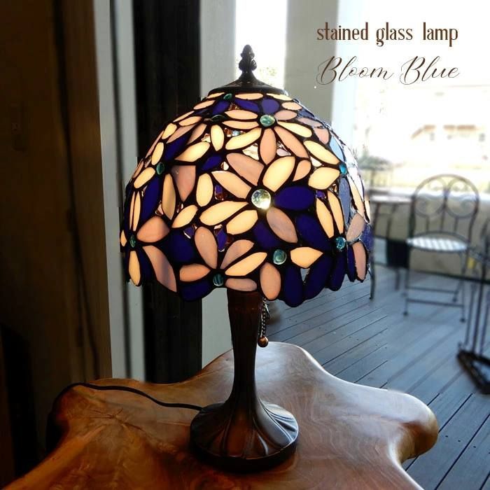 ステンドグラス 間接照明 ステンドグラス スクエアランプ(グリーンと