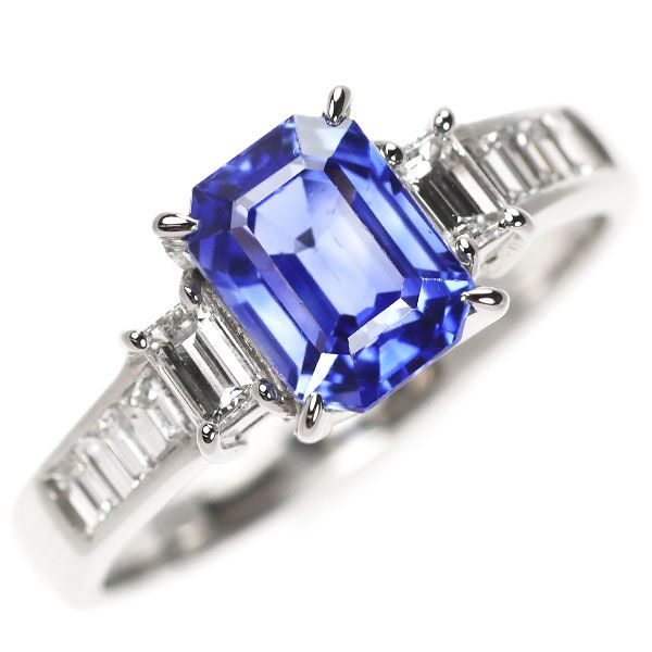 pt900 サファイア1.00ct ダイヤモンド0.2ct レトロ　工房刻印 pt900 サファイア1.00ct ダイヤモンド0.2ct レトロ 工房刻印