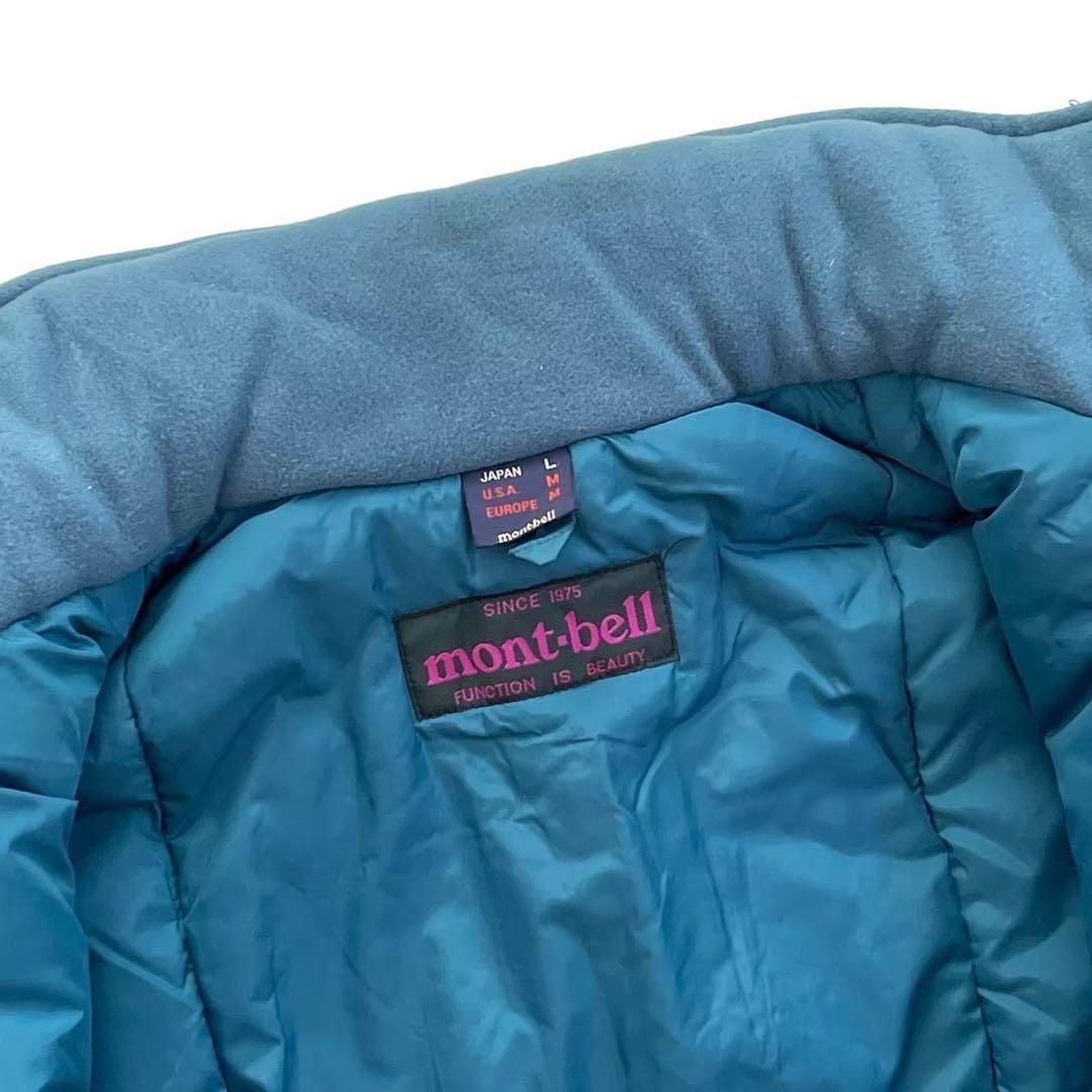 montbell モンベル ダウンコート 青 防寒具 山 登山 キャンプ - メルカリ