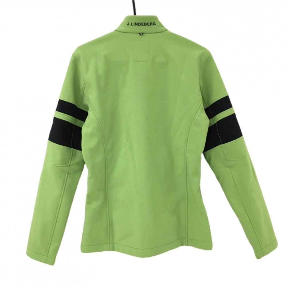 超美品】ジェイリンドバーグ ジャケットブルゾン ライトグリーン×黒 裏  