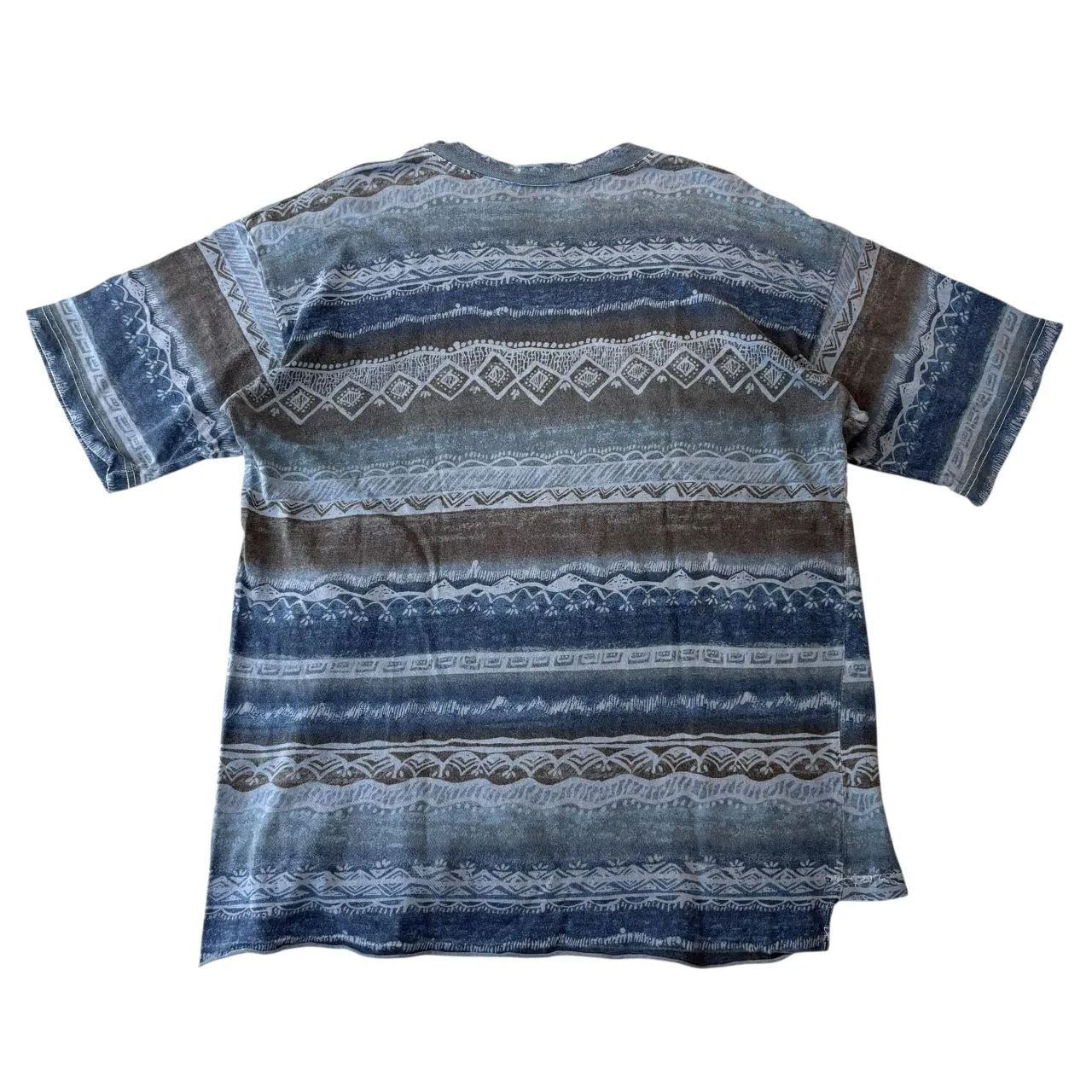 GRAMICCI OLD グラミチ オールド　半袖シャツ　総柄　90s USA製 初期タグ USA製 80s~90s GRAMICCI S/S TEE グラミチ 総柄ボーダーT