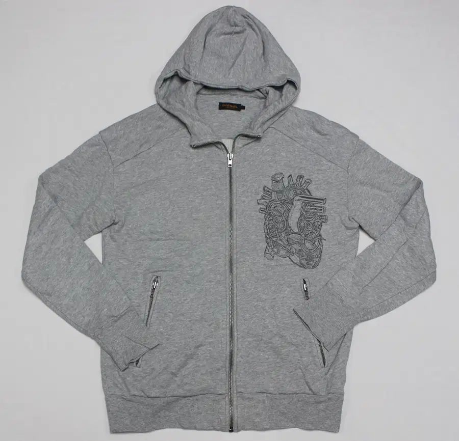 メンズ DIESEL(ディーゼル) メンズ XL 110 綿 フード付き ジップアップ 