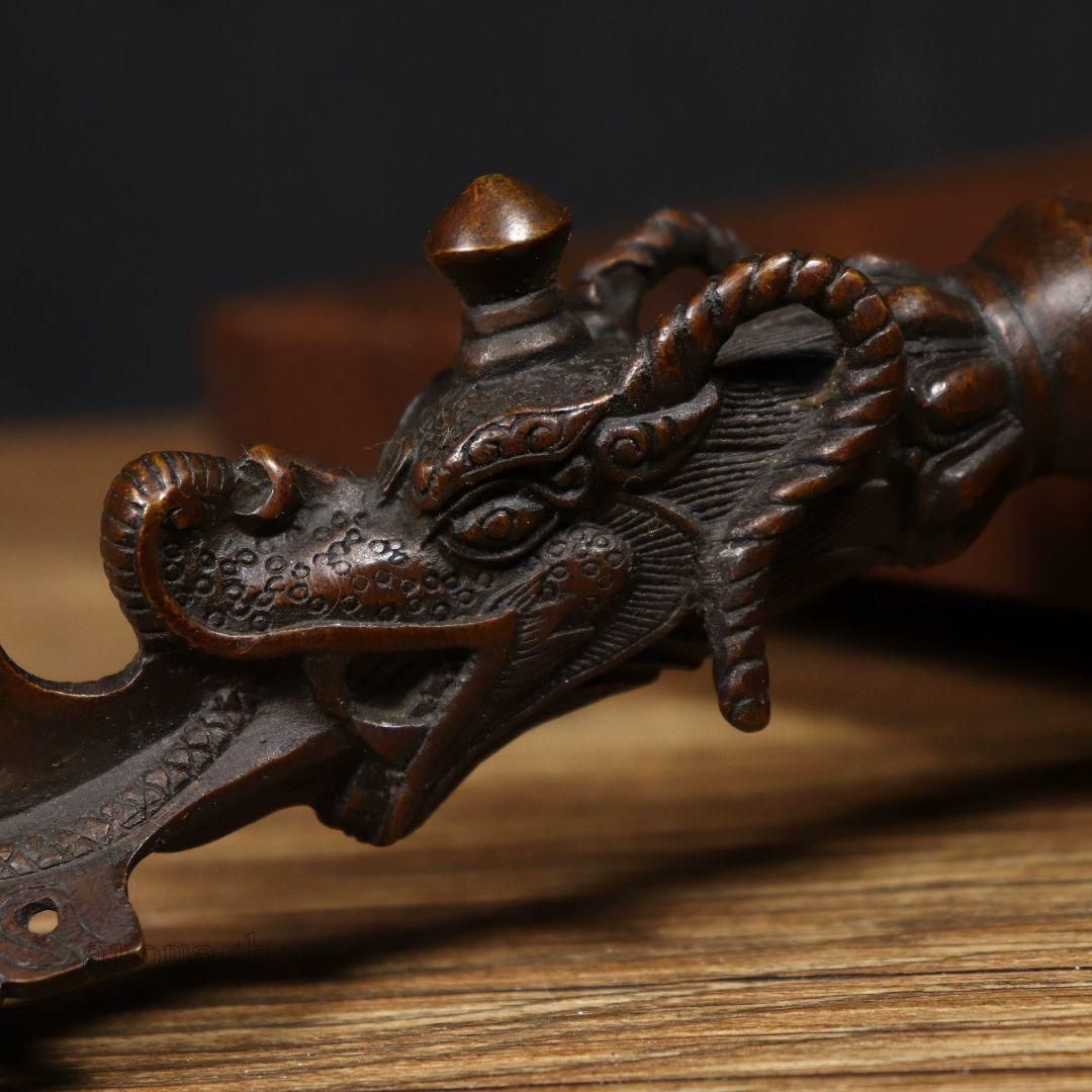 銅製 法器 象鼻金剛降魔杵 招財 辟邪 開運 装飾品 工芸品 置物 銅製 法器 象鼻金剛降魔杵 招財 辟邪 開運 装飾品 工芸品 置物