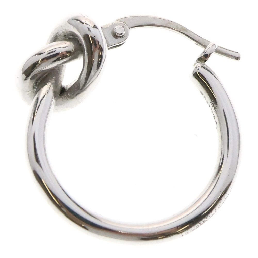 セリーヌ　celine ノットピアス　シルバー　ラージ　フィービー CELINE セリーヌ フープ ノット ピアス シルバー ラージ セリーヌ