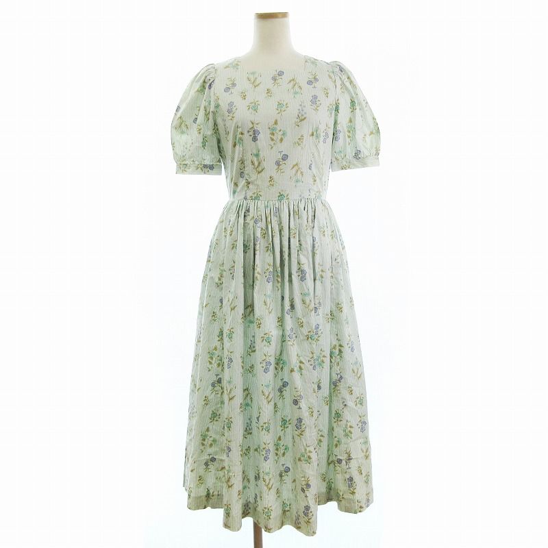ローラアシュレイ LAURA ASHLEY ワンピース 半袖 ロング