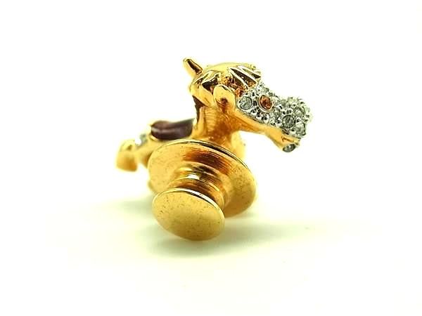 美品　スワロフスキーSWAROVSKI 　馬ホース　ブローチ　ゴールド　ペガサス sw1998scs_1a.jpg