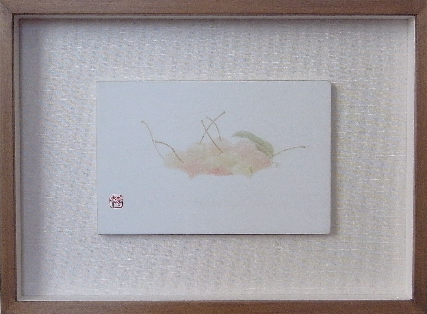 姫りんご｜山中恵利子 額装絵画