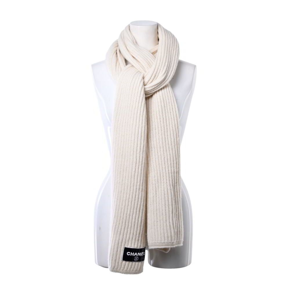 シャネル100%カシミヤ リブ　マフラー シャネル100%カシミヤ リブ マフラー 【公式通販】