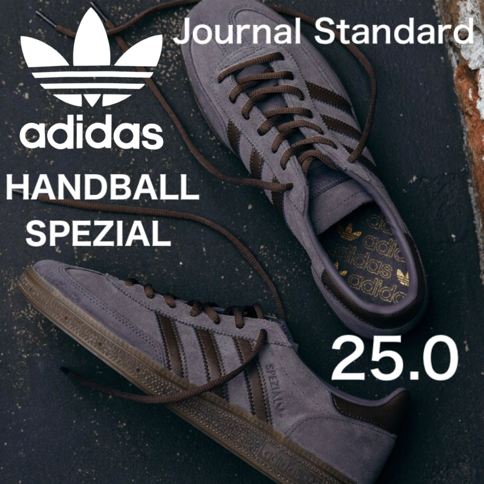 新品Exclusiveモデル⭐️adidas HANDBALL SPEZIAL×ジャーナルスタンダード別注 25.0cm  グレーパープル×ダークブラウン - メルカリ