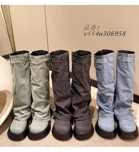 ロングブーツ韓国ファッションレディース7SHO-61