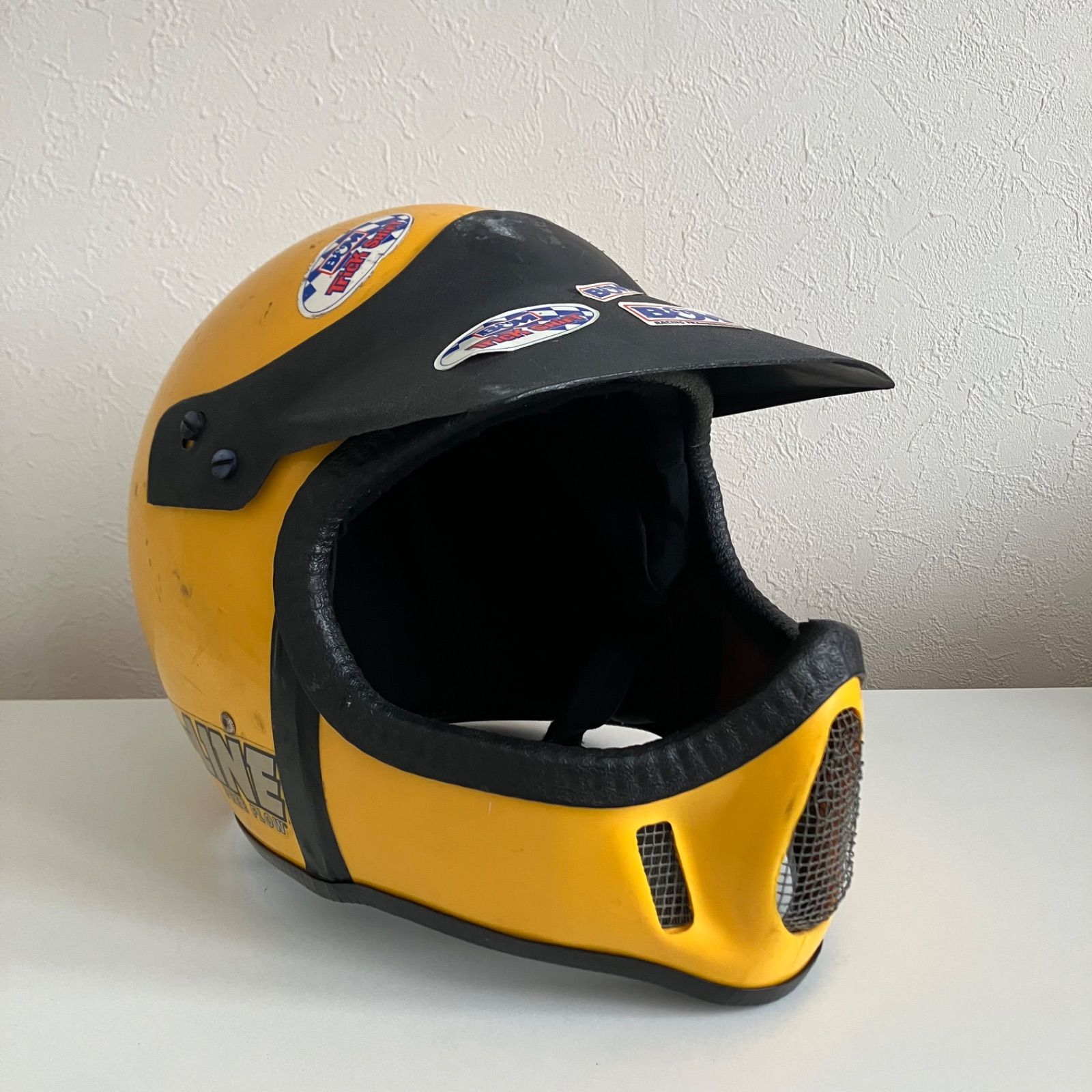 Griffin☆ビンテージヘルメット PRO-LINE XLサイズ モトヘル 黄色 フル