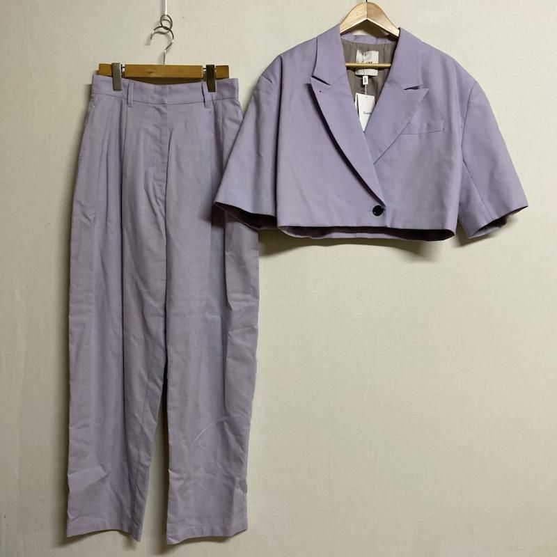 CLANE クラネ セットアップ CLANE CROPPED TAILORED JACKET CURVE LINE PANTS セットアップ カジュアルスーツ 16103-0472 | 16110-7322