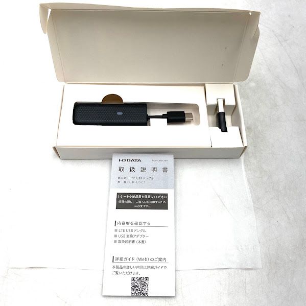 IODATA 4G LTE USBドングル SIM モバイルデータ通信 UD-USC1/UE LTE