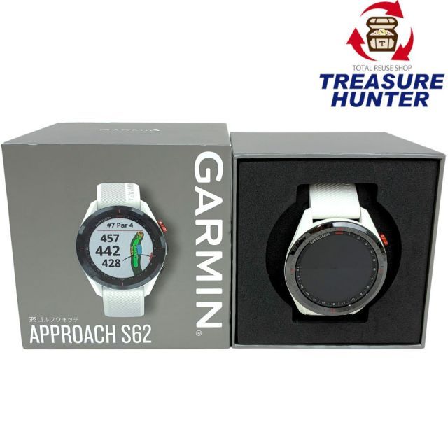 GARMIN Approach S62 GPSゴルフウォッチ ホワイト 50m防水
