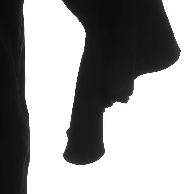 ヨーコチャン YOKO CHAN フェイクパール装飾ワンピース ひざ丈 七分袖