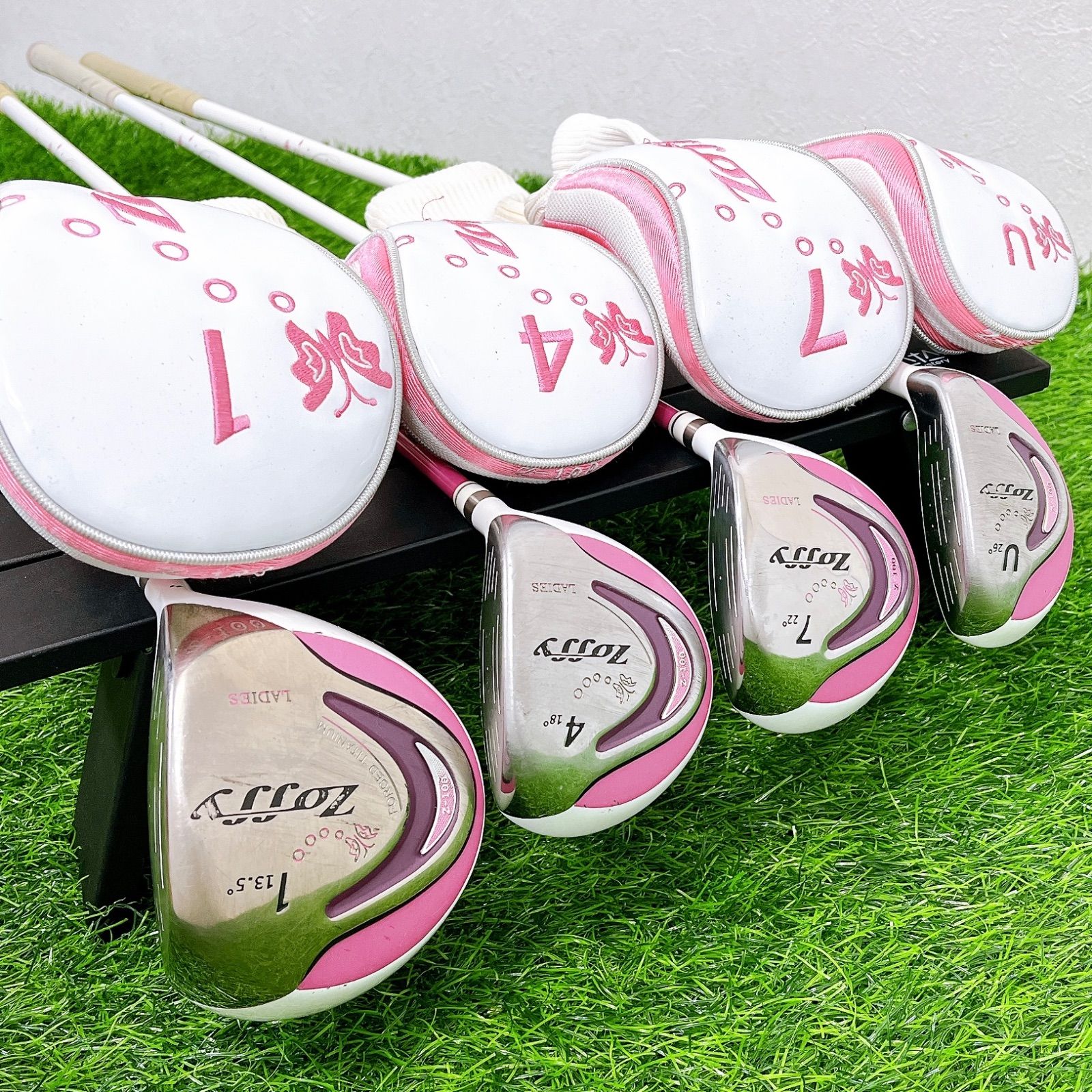 これからゴルフを始める方へ かわいい キャロウェイ Callaway zoffy レディースゴルフクラブハーフセット