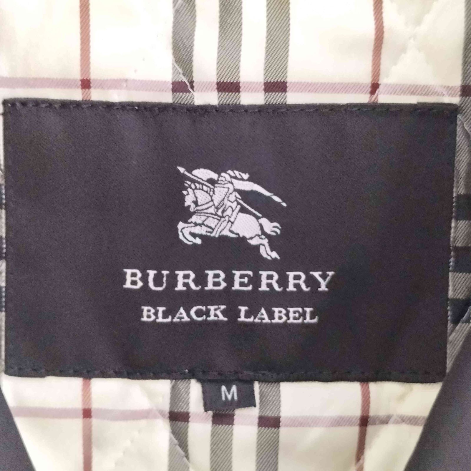 バーバリーブラックレーベル ナポレオン ジャケット チェック キルティング バーバリーブラックレーベル BURBERRY BLACK LABEL ライナー付き