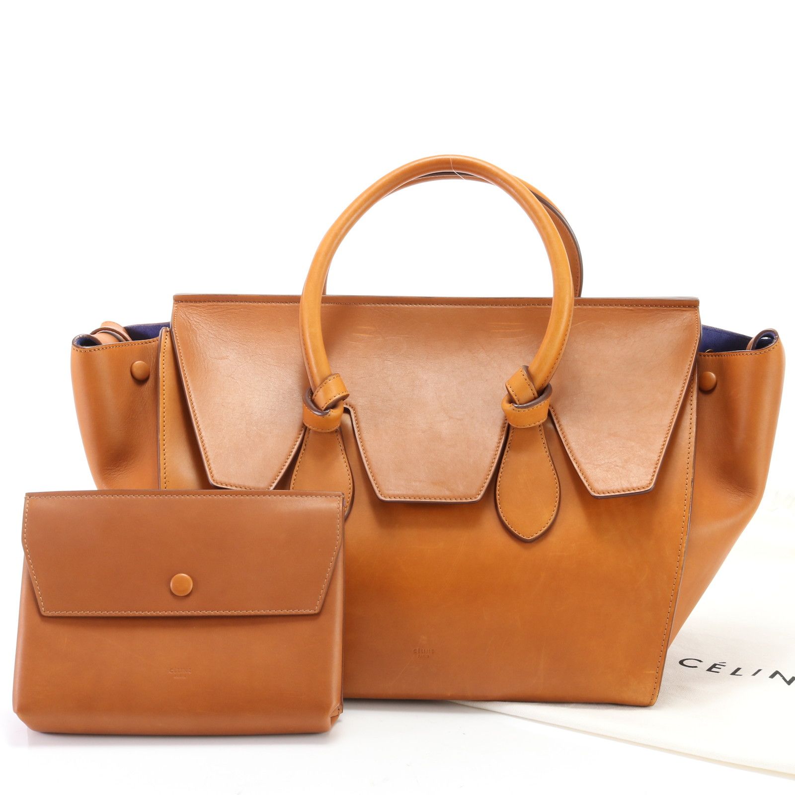 美品 CELINE セリーヌ タイ ベージュ×オレンジ 美品 CELINE セリーヌ タイ ベージュ×オレンジ