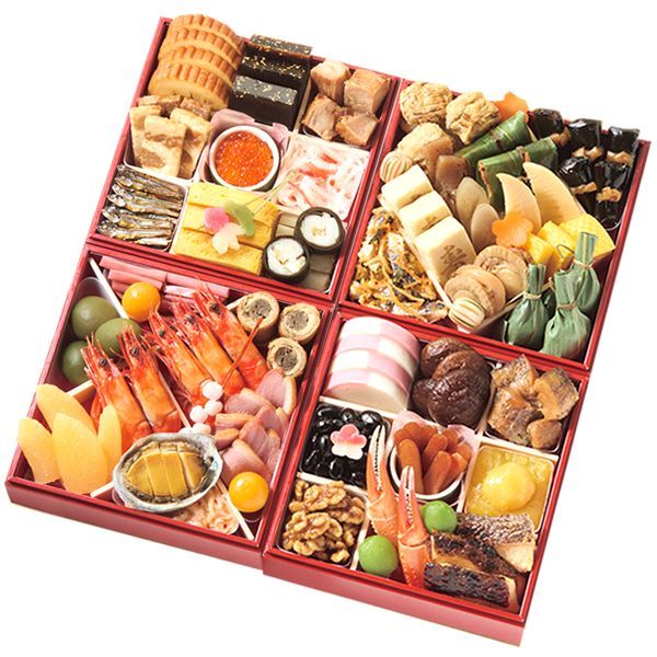 予約 12月29日～30日お届け おせち 京菜味のむら 雅 四段重 約4～5人前 45品 冷凍品 2026 お節 御節 おせち料理 お節料理 御節料理 自宅用 おうち用 和食 洋食 和風 洋風 特選 豪華 惣菜 詰め合わせ お取り寄せ