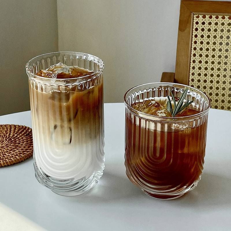 2個セット】グラス クリスタルガラス コーヒーカップ 370ml 410ml