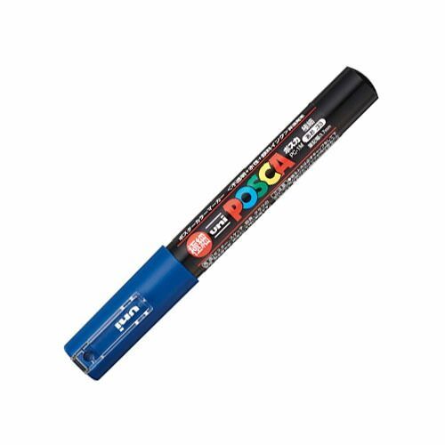 まとめ 三菱鉛筆 水性ペン ポスカ 細 青 PC1M-33 ×30セット