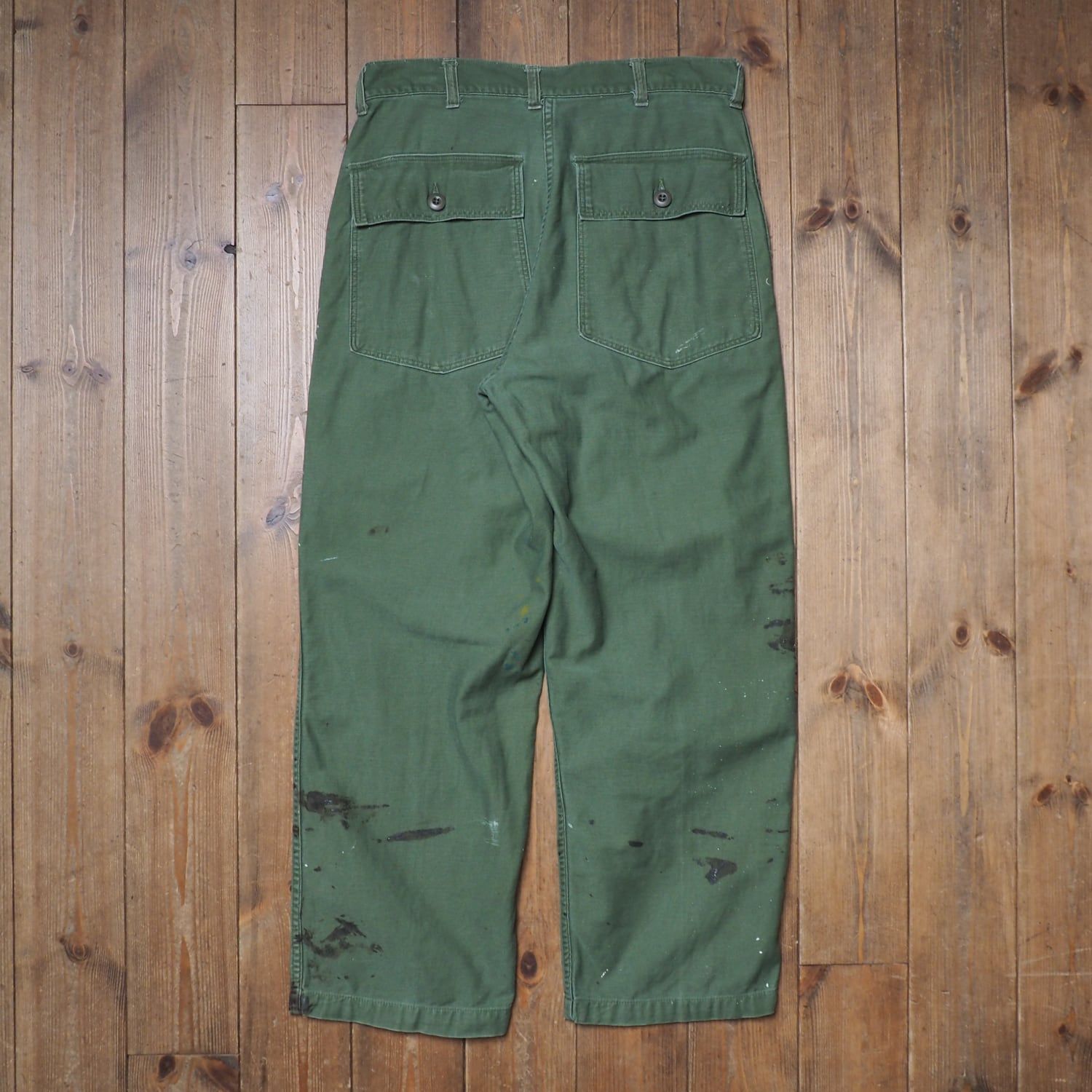 60s アメリカ軍 usarmy ベイカー 初期ダブルステッチコットンOG107 1950's - 1960's 
