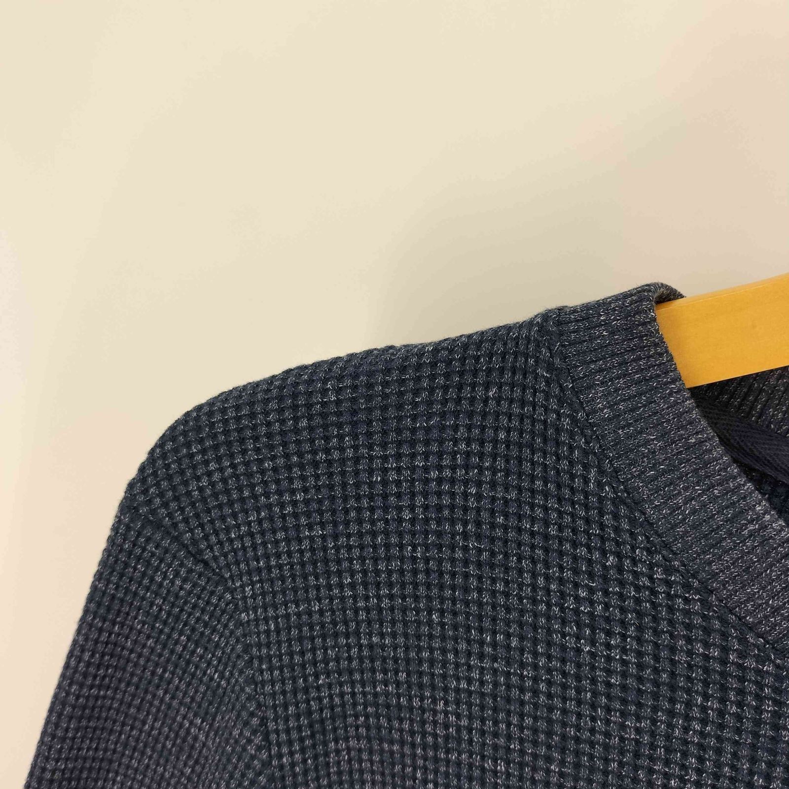 アーペーセー A.P.C. リブ切替 クルーネック サーマル カットソー 