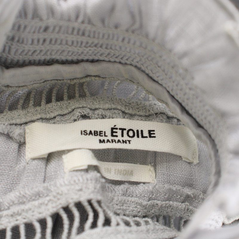 イザベル マラン エトワール ISABEL MARANT ETOILE 20AW ALBANE リネン レースワンピース ロング マキシ 長袖 36  S 青 ブルー 78060306002 /YI5 - メルカリ