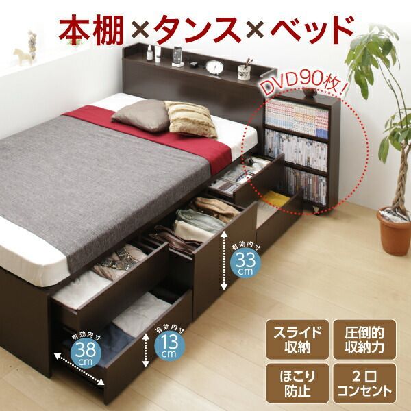 収納付きベッド シングルベッド セミダブルベッド 収納 収納付き 収納ベッド 大容量 収納ボックス 布団 敷き布団 ベッドフレームのみ チェスト収納 セミシングル 組立設置付